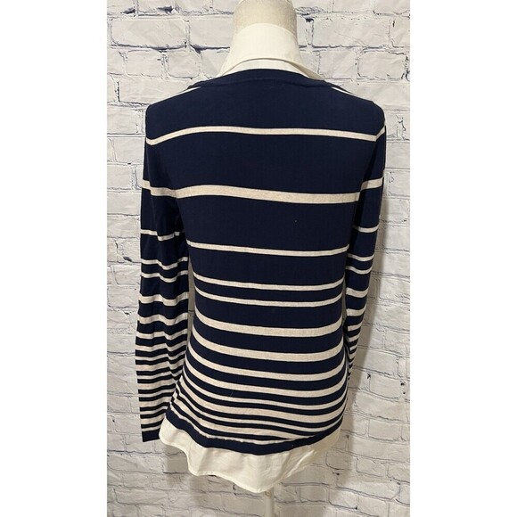 International concept INC Pullover Long sleeves Striped Studded crew M - Picture 4 of 6